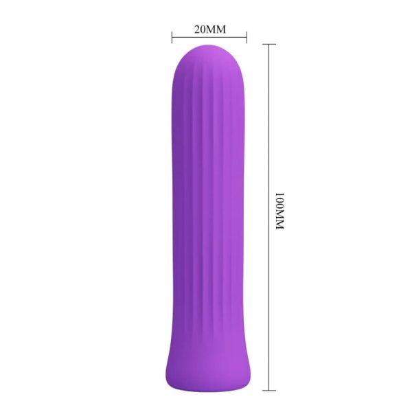 Bala vibrador recargable Blanche color morado