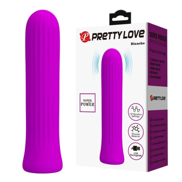 Bala vibrador recargable Blanche color rosa