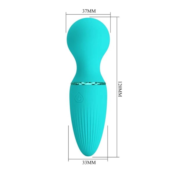 Masajeador con vibracion recargable Dwayne color turquesa