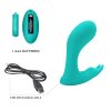 Vibrador con control y pulsaciones Idabelle color celeste3 Vibrador con control y pulsaciones Idabelle color celeste