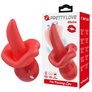 Vibrador en forma de boca con rotación Oblia Vibrador en forma de boca con rotación Oblia