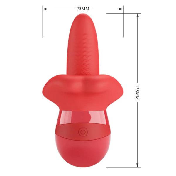 Vibrador en forma de boca con rotación Oblia2 Vibrador en forma de boca con rotación Oblia