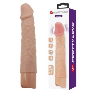 Vibrador realista recargable Leander color piel