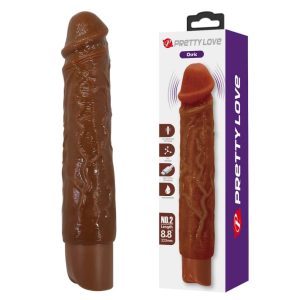 Vibrador realista recargable Osric color marrón