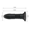 Anal plug vibrador y empuje con control