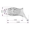 Funda con sujetador Geraldine transparente