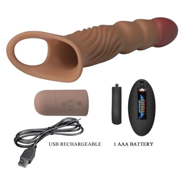 Funda vibradora con control y sujetador Leslie