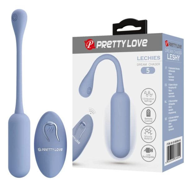 Vibrador huevo con control Lechies celeste